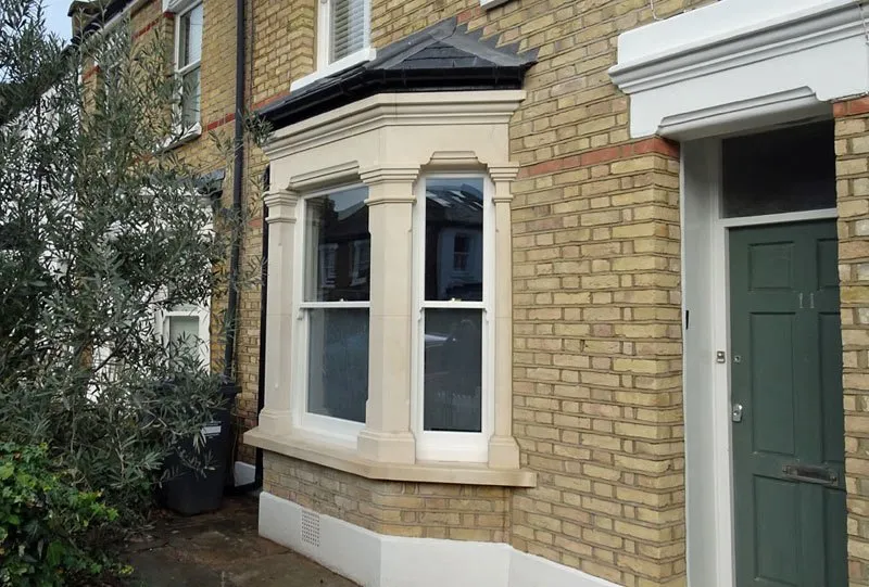 Render removal and new bay window London