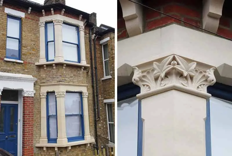 New bay window for a home damaged by subsidence