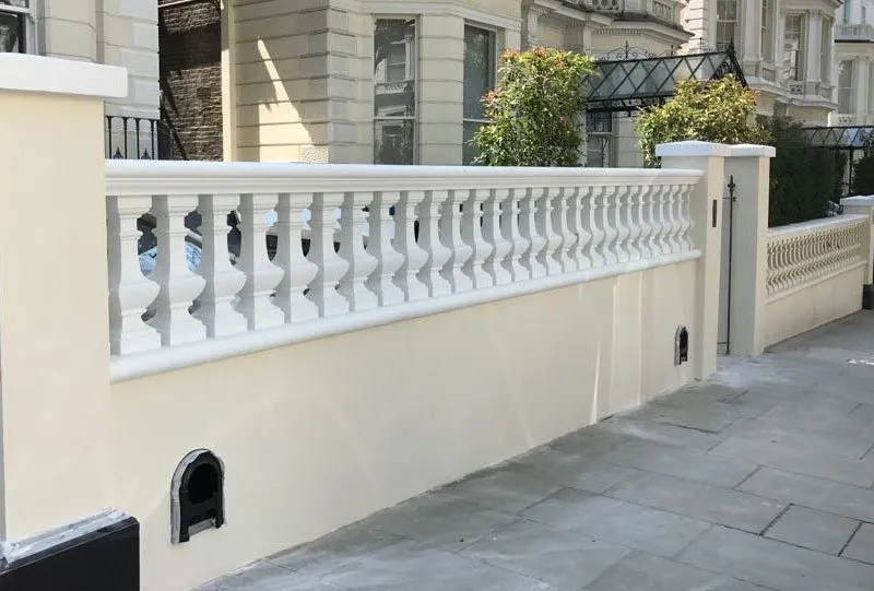 Restored stone balustrades