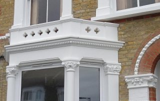 A bay window roof rebuilt by London Stonemasonry